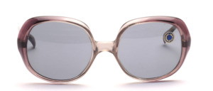 70s vintage sunglasses in gray gradient with gray mineral lenses