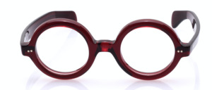 Dicke runde Acetatbrille, einem Original aus den 30er Jahren angelehnt