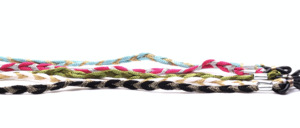 Pretty braided straps, assorted colors as shown