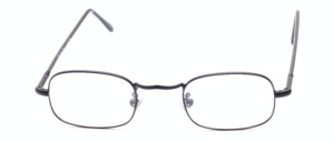 Small edgy eyeglasses with flex hinges