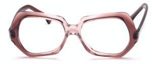 Damenbrille aus den späten 70ern in Braun Verlauf