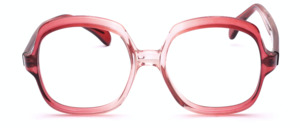 Vintage 70ies eyeglasses for ladies in red gradient