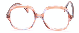 Vintage 70ies ladies eyeglasses in rose blue translucent