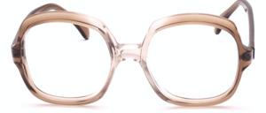 Vintage 70es ladies eyeglasses in brown gradient