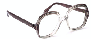 Vintage 70ies ladies eyeglasses in grey gradient