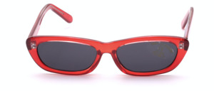 90ies sunglasses by Sylvestro in red with grey lenses and with 100% UV protection