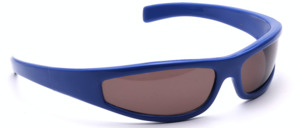 1980s space sunglasses made of plastic in blue