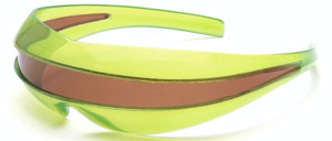 One piece without hinges, with 15 mm wide viewing slot
