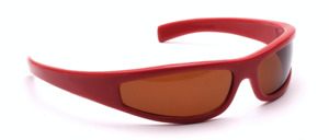 80ies space sunglasses in red