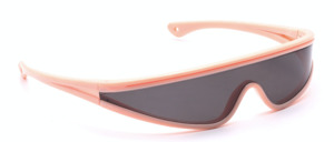 Light pink space sunglasses from the 1980s