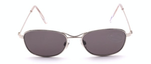 Silver metal sunglasses with grey lenses