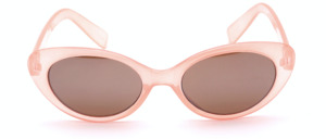 Nice cat eye sunglasses by Tropical in pale rose