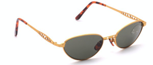 Matt gold metal sunglasses for ladies by Tropical