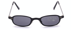 Black metal sunglasses with nose pads by Tropical