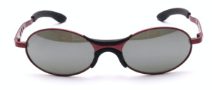 Sporty red metal sunglasses by Tropical