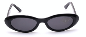 Black retro sunglasses by Tropical with grey lenses