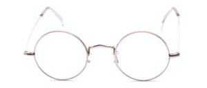 Runde Vintage Brille von Savile Row in Silber mit einer 14KT RG Veredelung