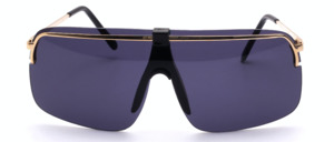 80ies gold metal sunglasses with grey front shield