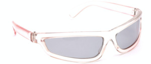 80ies space sunglasses in translucent with a bit of rose
