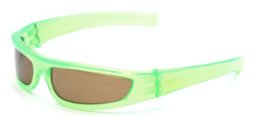 Space sunglasses from the 80ies in translucent green