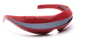 One piece without hinges, with 15 mm wide viewing slot