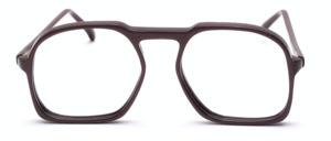 80ies mens eyeglasses in coffee brown in an expressive design