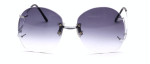 A large rimless 8-hole Bohr sunglasses from the 80s