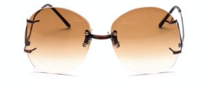 A large rimless 8-hole Bohr sunglasses from the 80s