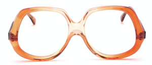70ies ladies eyeglasses in brown gradient by Lunop