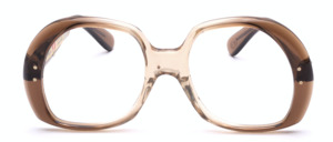 Vintage 60ies ladies eyeglasses made of acetate in brown gradient from the Vito design smith