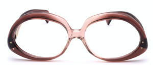 Vintage Vito eyeglasses for ladies from the late 60ies in dark red gradient