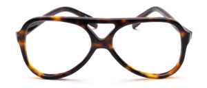 Vintage 70ies Acetat Frame in Olive Amber with Double Bridge from Selecta