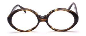 Olive Amber colored Vintage glasses, Jacky O shaped for women, made in the 1980s