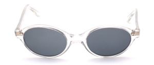 Oval acetate sunglasses with double rivets from the late 1960s
