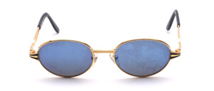 High-quality, very beautiful, almost oval sunglasses